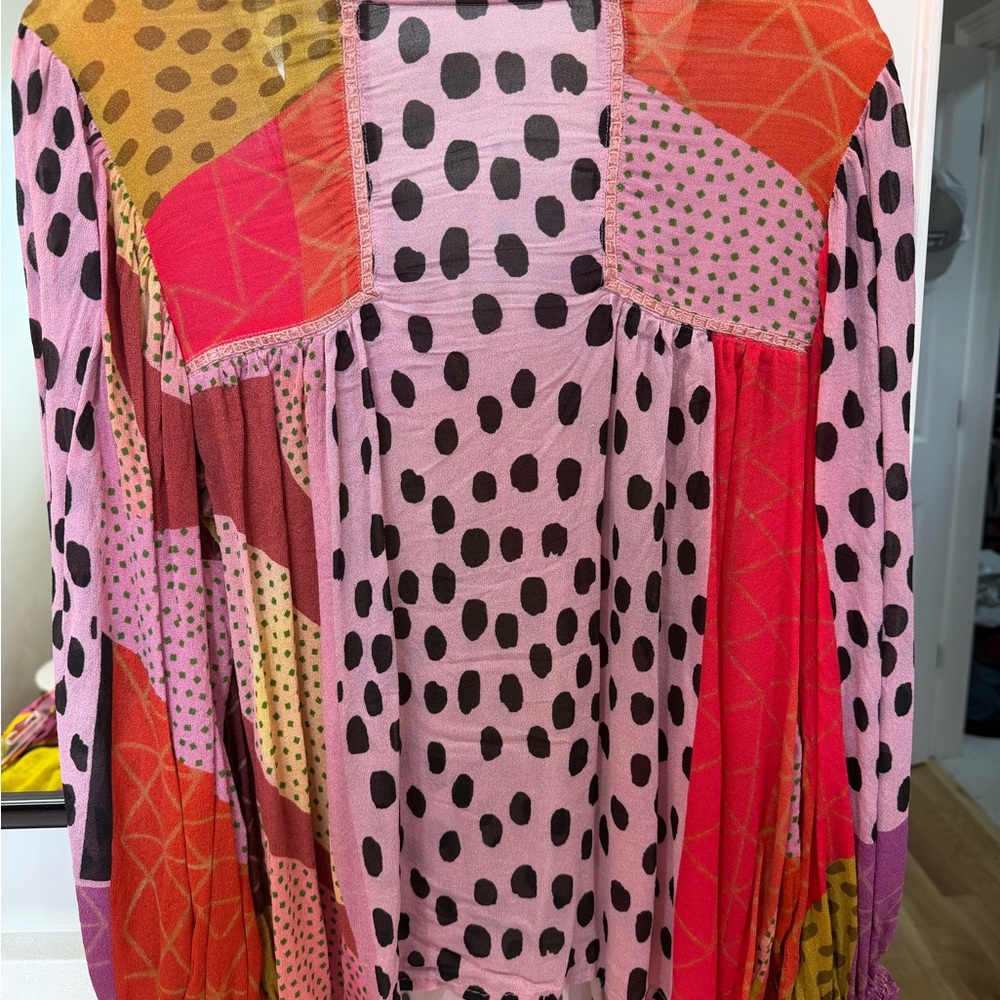 Anthropologie Multicolor Patterned Blouse